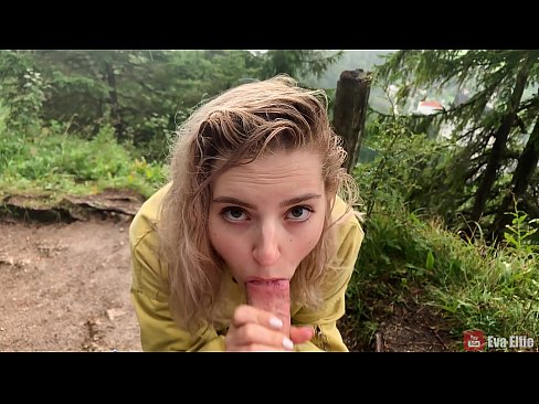 ❤️ মেয়ে একটি পাবলিক blowjob পরে কাম গিলে - Eva Elfi ❤️❌  যৌনতা  ❌❤